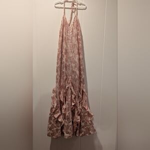 Alice McCall Pink Ruffled Maxi Dress - US4